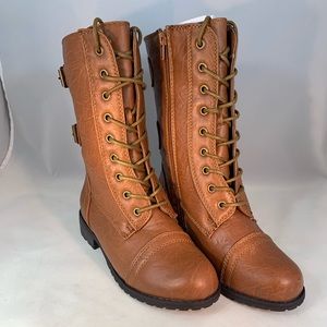 NWOT, Wild Diva Moto/Combat Boots, Size 6